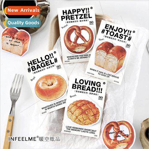 Sticky notes Bread head Cute toast handbook students ready t