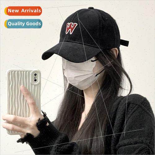 Baseball cap female fashion new big head circumference lette