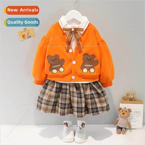 Spring girls England college  suit children cardigan jacket