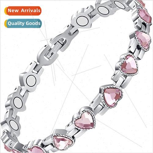magnetic bracelet fashion peach heart magnet bracelet health