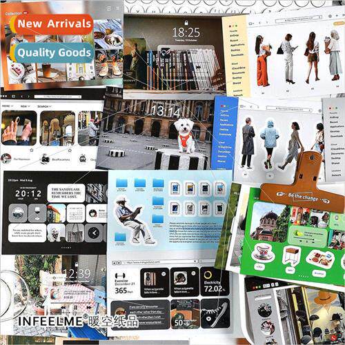 Browse record sticker book American characters daily collage