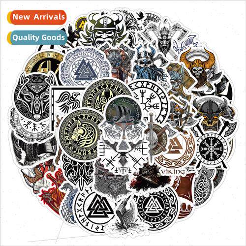 50 Viking logo personalized graffiti notebook scooter guitar