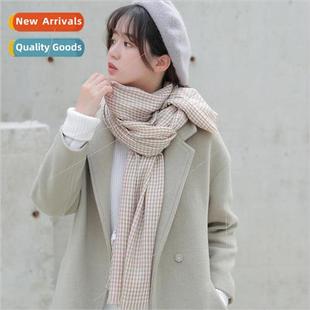 scarf fashion British Thousand children check plaid birds