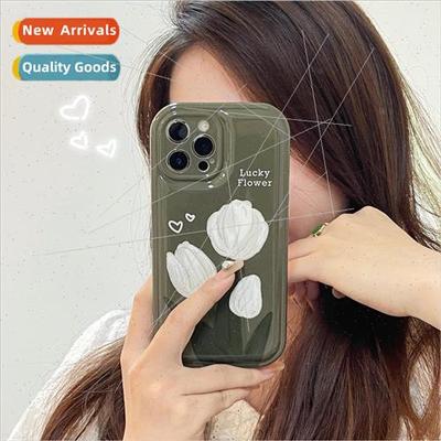 适用 iphone13pro max tulip flower apple 12 phone case 11 pre