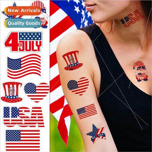 Independence Day Sticker Set USA Festivals Face Arm Decorati