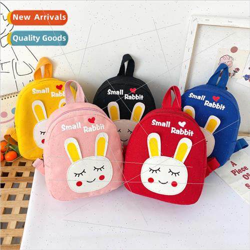 Canvas rabbit childrens backpack new Korean cartoon kinderga