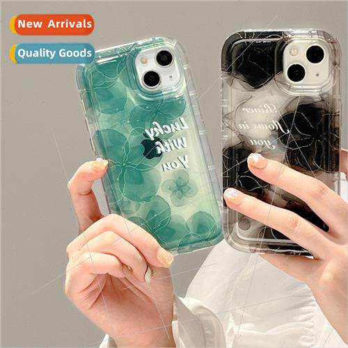 Ins Halo Ink Flower IPhone14Pro Max Apple 13 Phone Case 适用