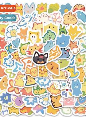 100 small size cute cartoon graffiti  cute little doll stick