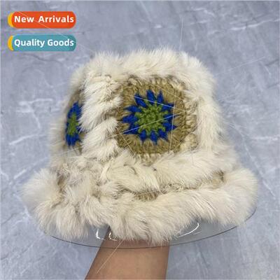 New waking lion cap female fall and winter warm handmade rab