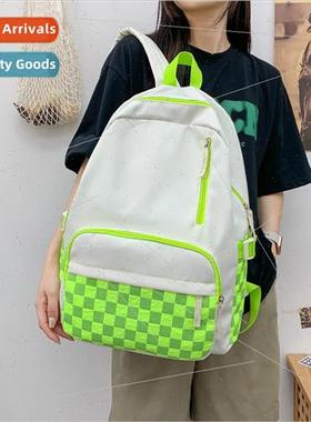 2022 new small fresh mint green high school students shoulde