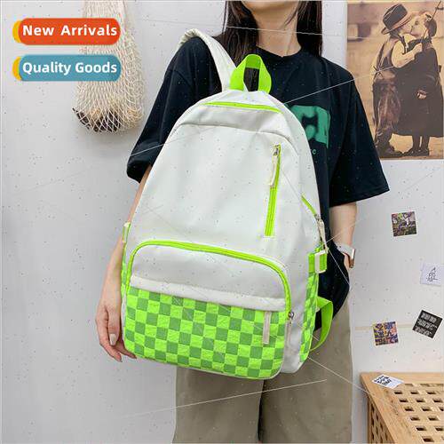 2022 new small fresh mint green high school students shoulde