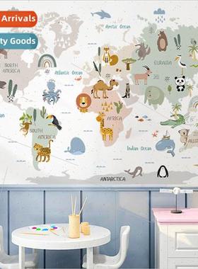 Animal map kindergarten classroom layout cartoon early child