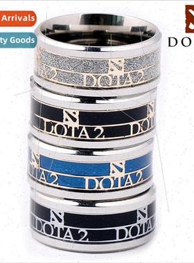 Jewelry game  DOTA2 stainless steel ring inlaid blade tower