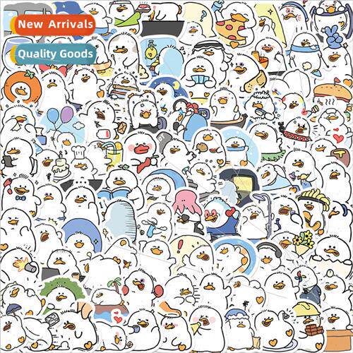 100pcs of small Zhang cute Fafu duck graffiti stickers decor