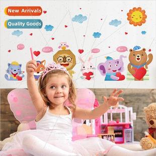 room Childrens entrance bedroom dec Cartoon toy animals