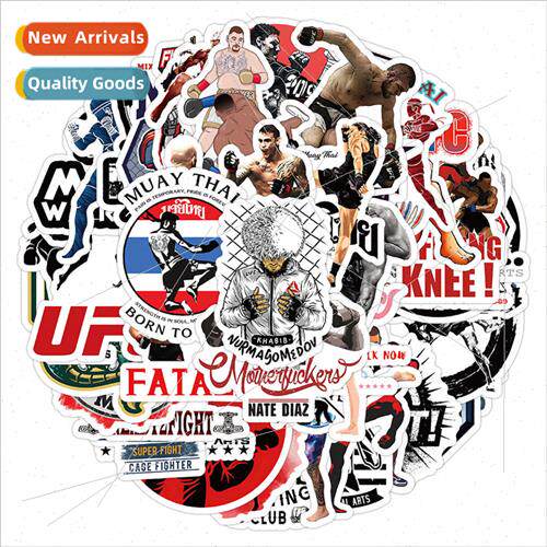 50 Mixed Martial Arts Cartoon Stickers Decoration ggage Cell