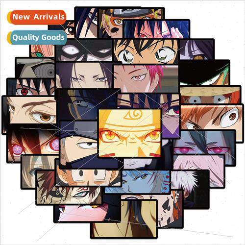 40 anime character eyes graffiti stickers decorative guitar