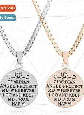 Popular Jewelry Guardian Angel Protect Me Letters Engraved R