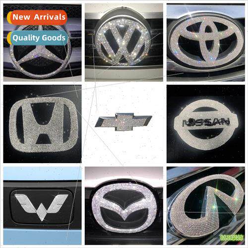 Apply to the car logo three-dimensional diamond stickers 3D