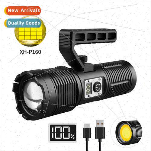 New telescopic zoom XHP160 portable searchlight outdoor patr