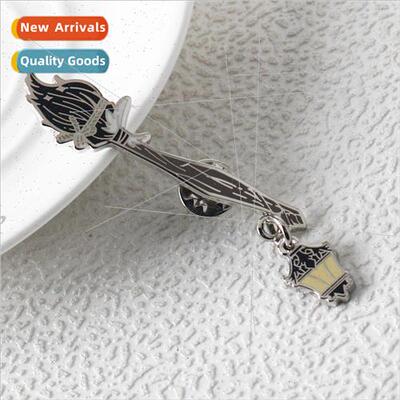Fashion new flying broom magic lamp alloy jewelry badges nd