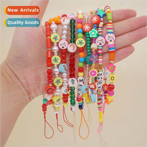INS niche design bohemian  anti-lost lanyard crystal soft po