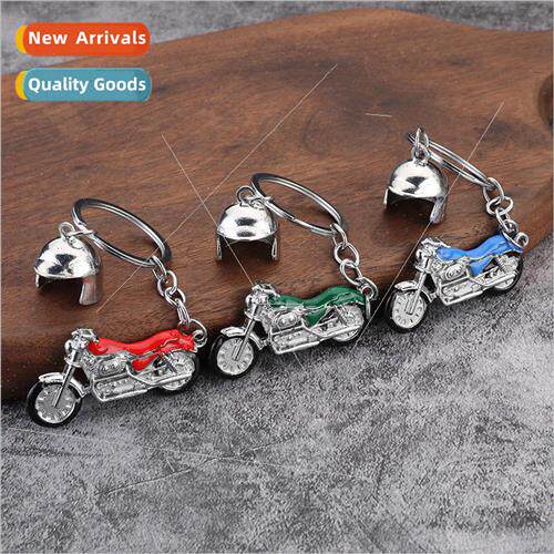 Metal personalized motorcycle keychain creative model key ri