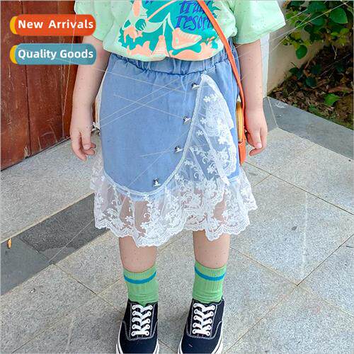 Korean  of the childrens skirt summer new girls small fresh
