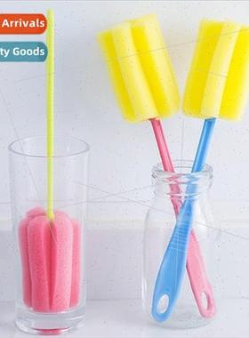 Cup brush sponge head bottle brush multifunctional long hand