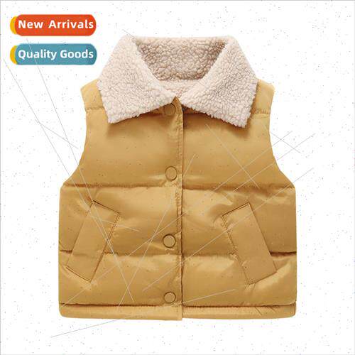 Childrens down cotton vest fall and winter  baby padded and