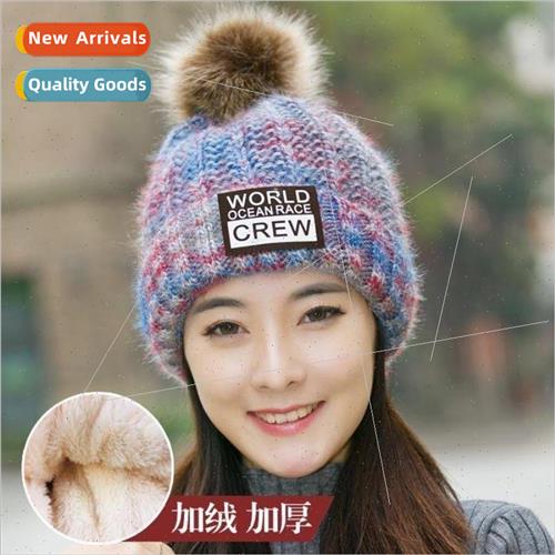 Hats fall and winter versatile warm woolen cap outdoor cycli