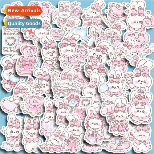 40 handbook stickers not repeated hi hi rabbit cute girl hea