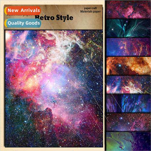 Starry sky nebula super beautiful galaxy pattern vintage mat