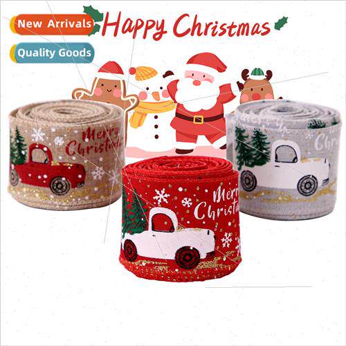 New Christmas decorative ribbon multi-size red Christmas e g