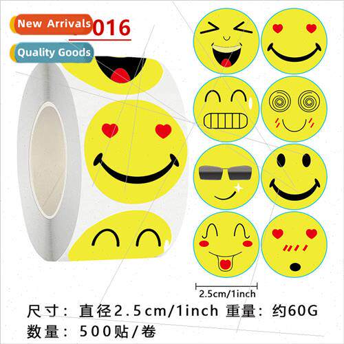 Creative cartoon colorful round childrens stickers cute rewa