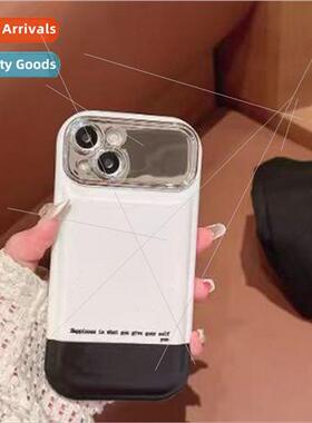 Black and white colorful geometric mirror stand 适用 14ProMa