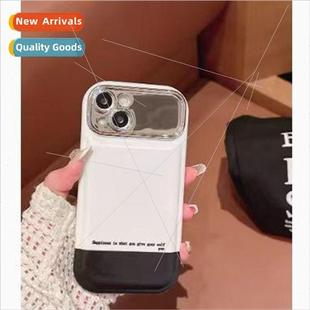 Black and white colorful geometric mirror stand 适用 14ProMa