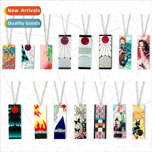 Japans anime  ghost destroyed blade necklace zaomen charcoal