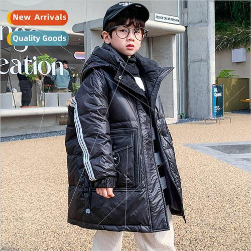 Boys down jacket winter 2023 new childrens medium-length thi