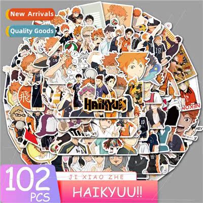 102 super hot anime volleyball teen graffiti stickers trolle