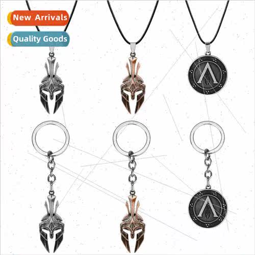 Jewelry Spartan Warrior Mask Pendant Necklace Creative Vinta