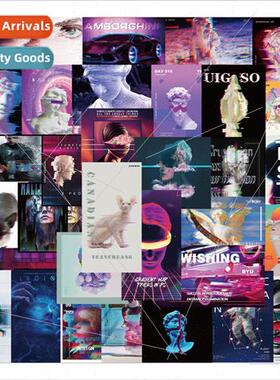 40 malfunction punk steam wave graffiti stickers personalize