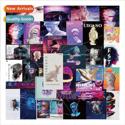 40 malfunction punk steam wave graffiti stickers personalize