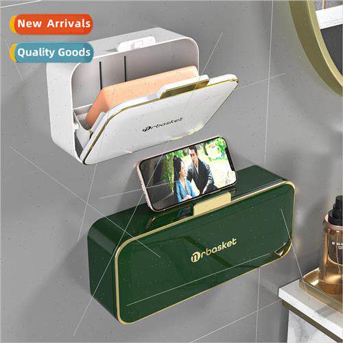 Soap box wall-mounted draining bathroom no-hole soap box wit