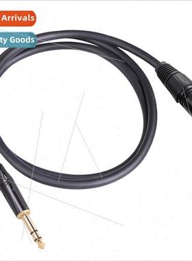 Double Shielded Cable Large Triple 1/4 inch 6.35 Male to Ca