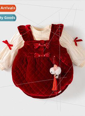 Newborn baby clothes winter clothing jacket cotton jumpsuit