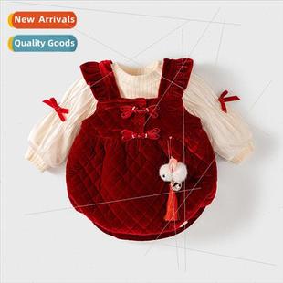 Newborn baby clothes winter clothing jacket cotton jumpsuit