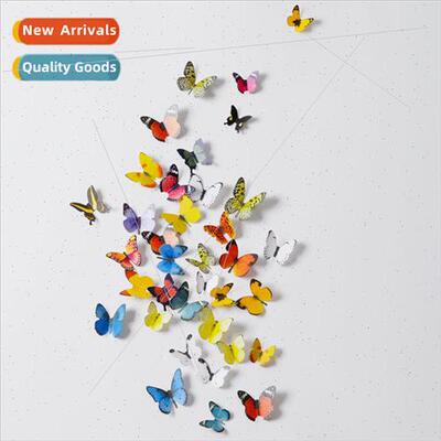 3D colorful three-dimensional butterfly refrigerator decorat