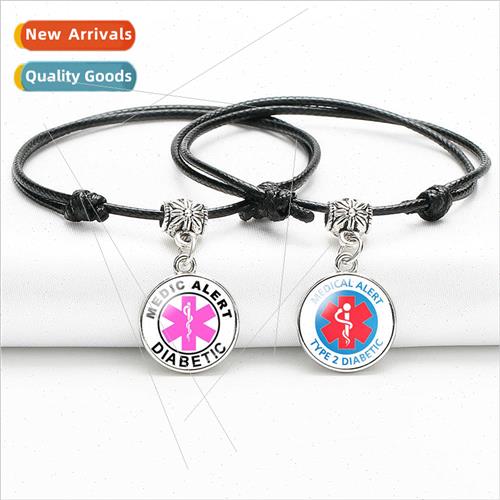 Diabetic Diabetes Warning Letter Bracelet Star of fe  Diabet