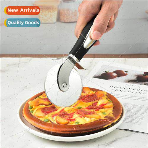 Roller Stainless Steel Pizza Cutter Spatula Set of 2 Handlew